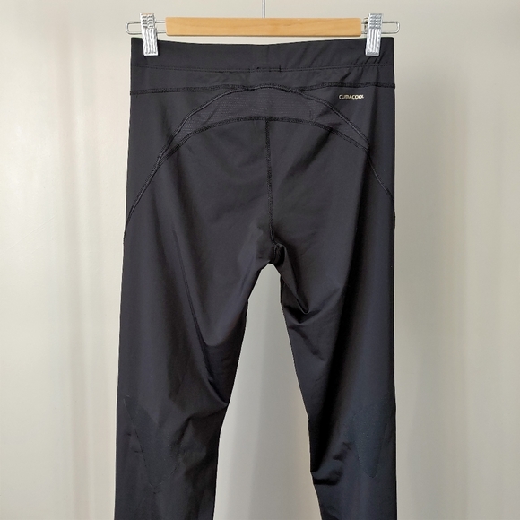 Adidas Yoga Pants Athletic Pants Size Small Black Green Climacool Flare Legging - Picture 6 of 14